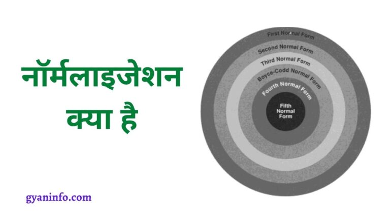 Normalization in DBMS in Hindi
