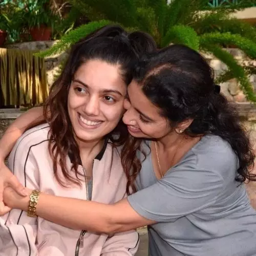 Shinata Chauhan with her Mother